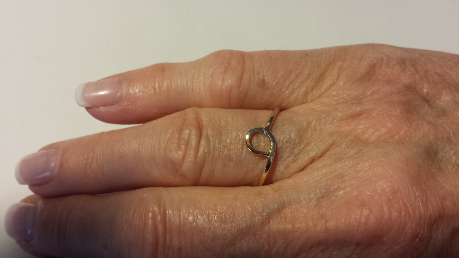 14k Gold Minimalist Ring: Solid Yellow Gold Stacking Band