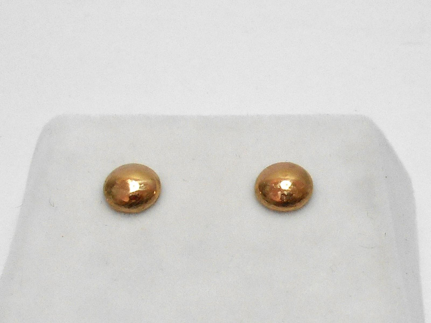 14k Moon Gold Stud Earrings: Handcrafted Celestial Jewelry