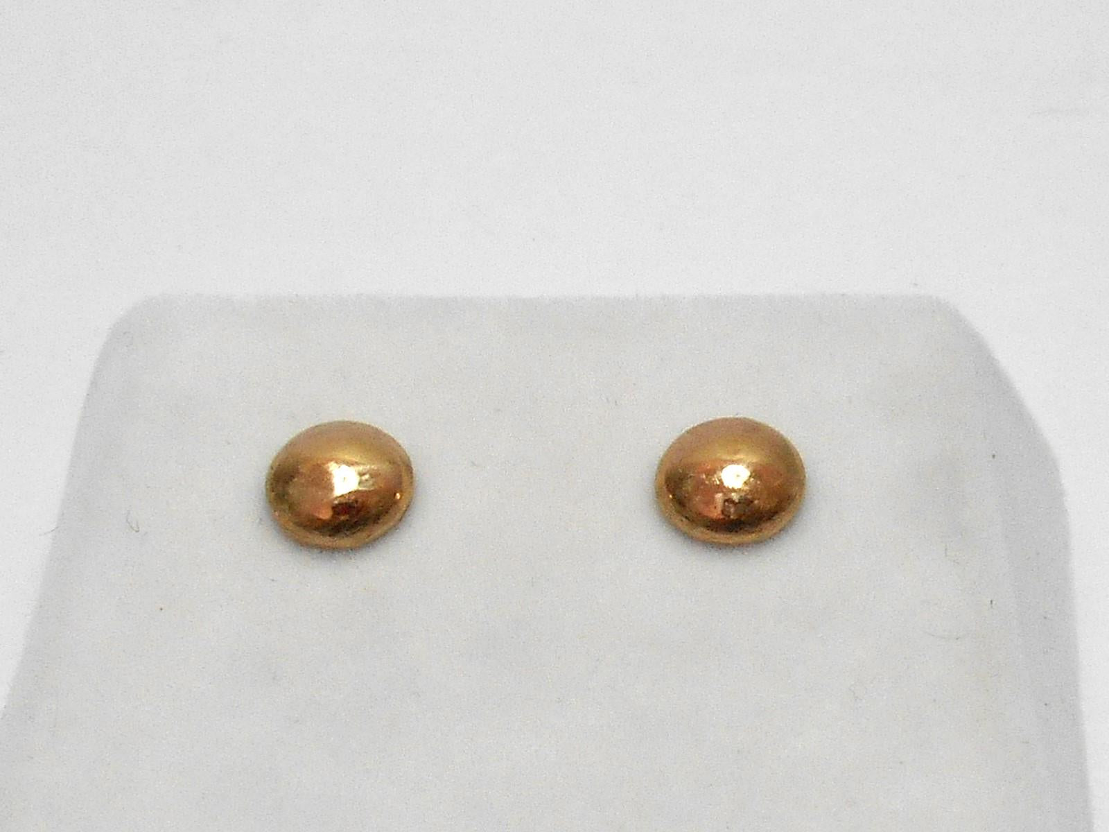 14k Moon Gold Stud Earrings: Handcrafted Celestial Jewelry