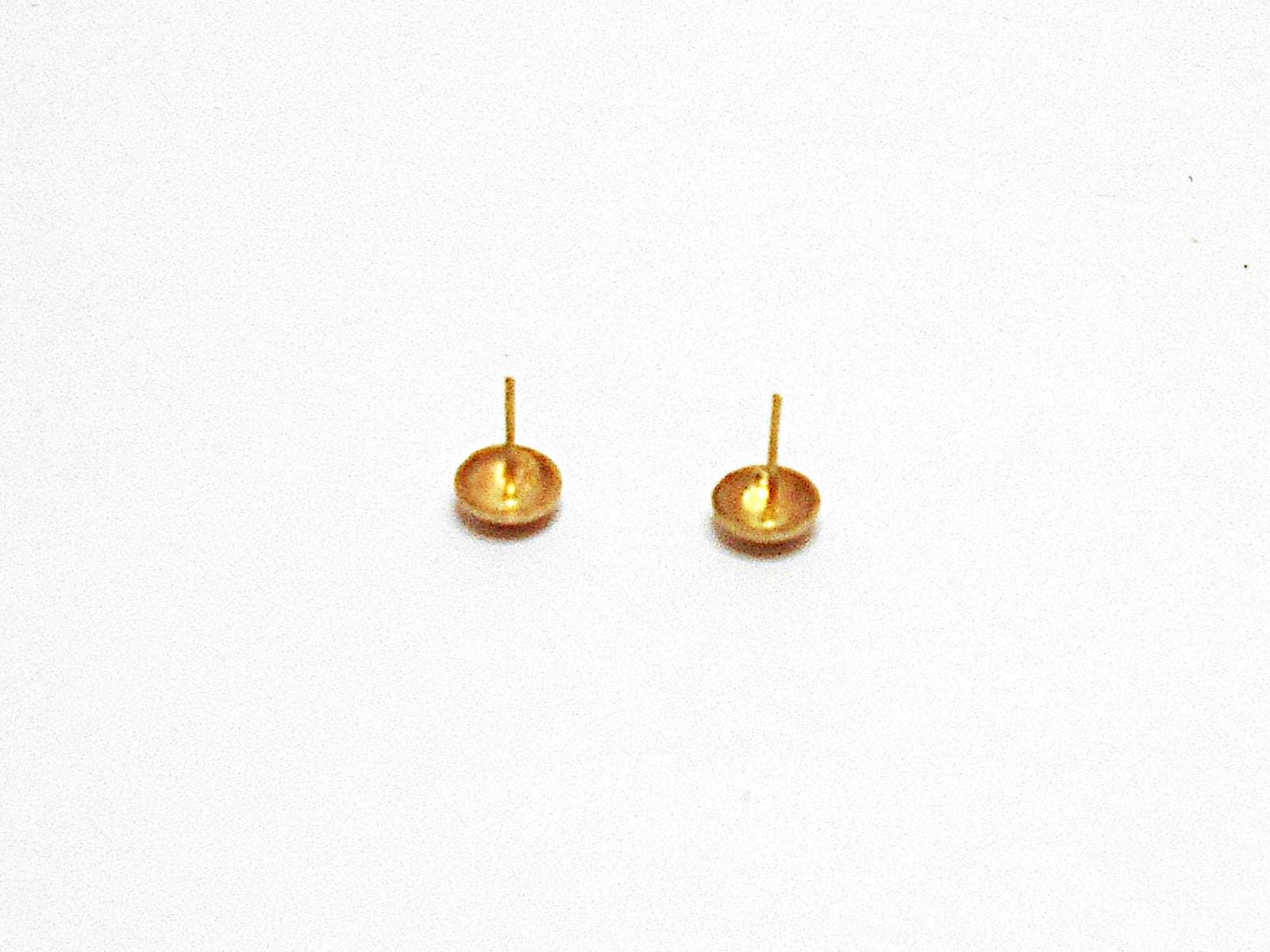 14k Moon Gold Stud Earrings: Handcrafted Celestial Jewelry