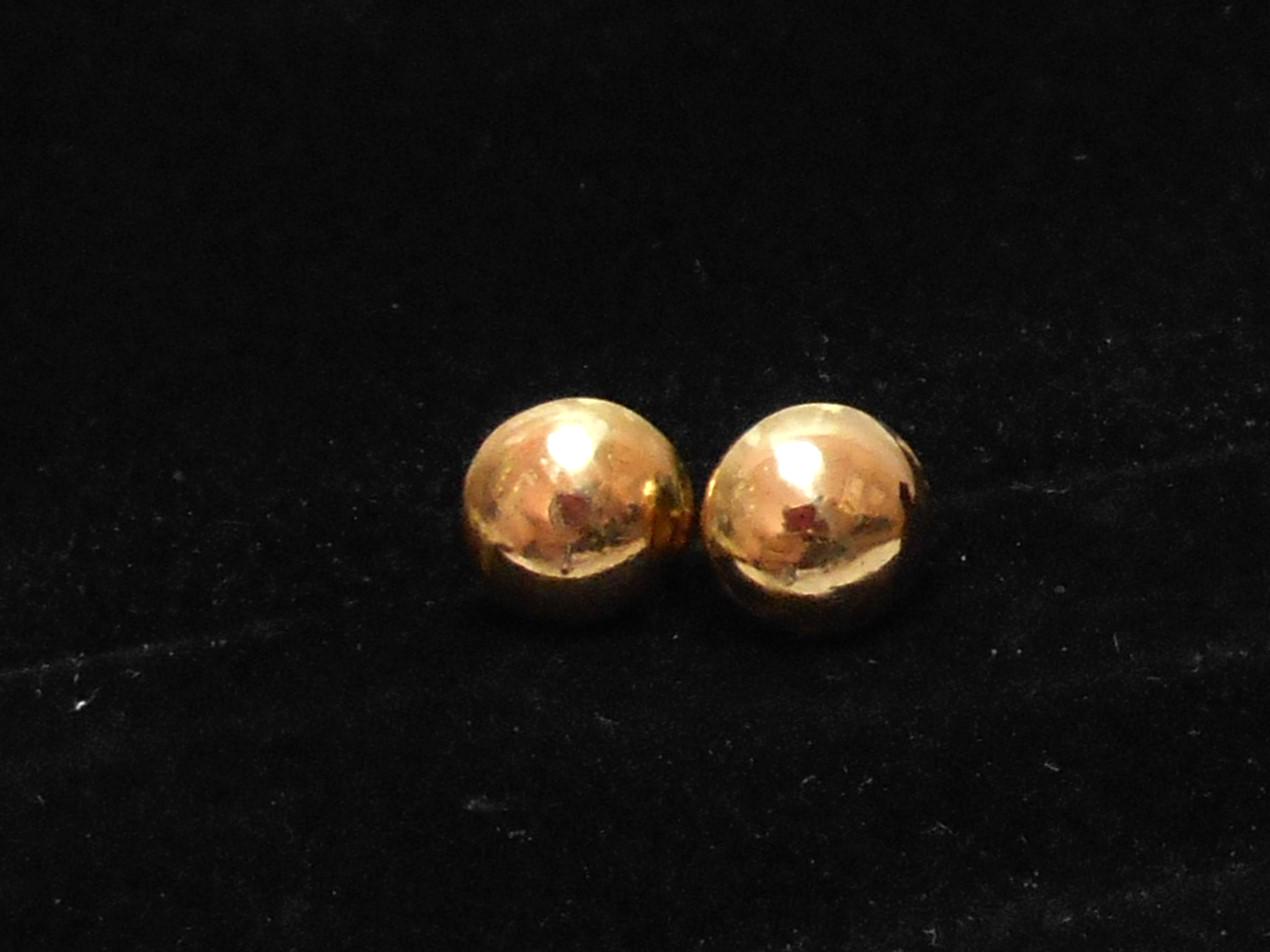 14k Moon Gold Stud Earrings: Handcrafted Celestial Jewelry