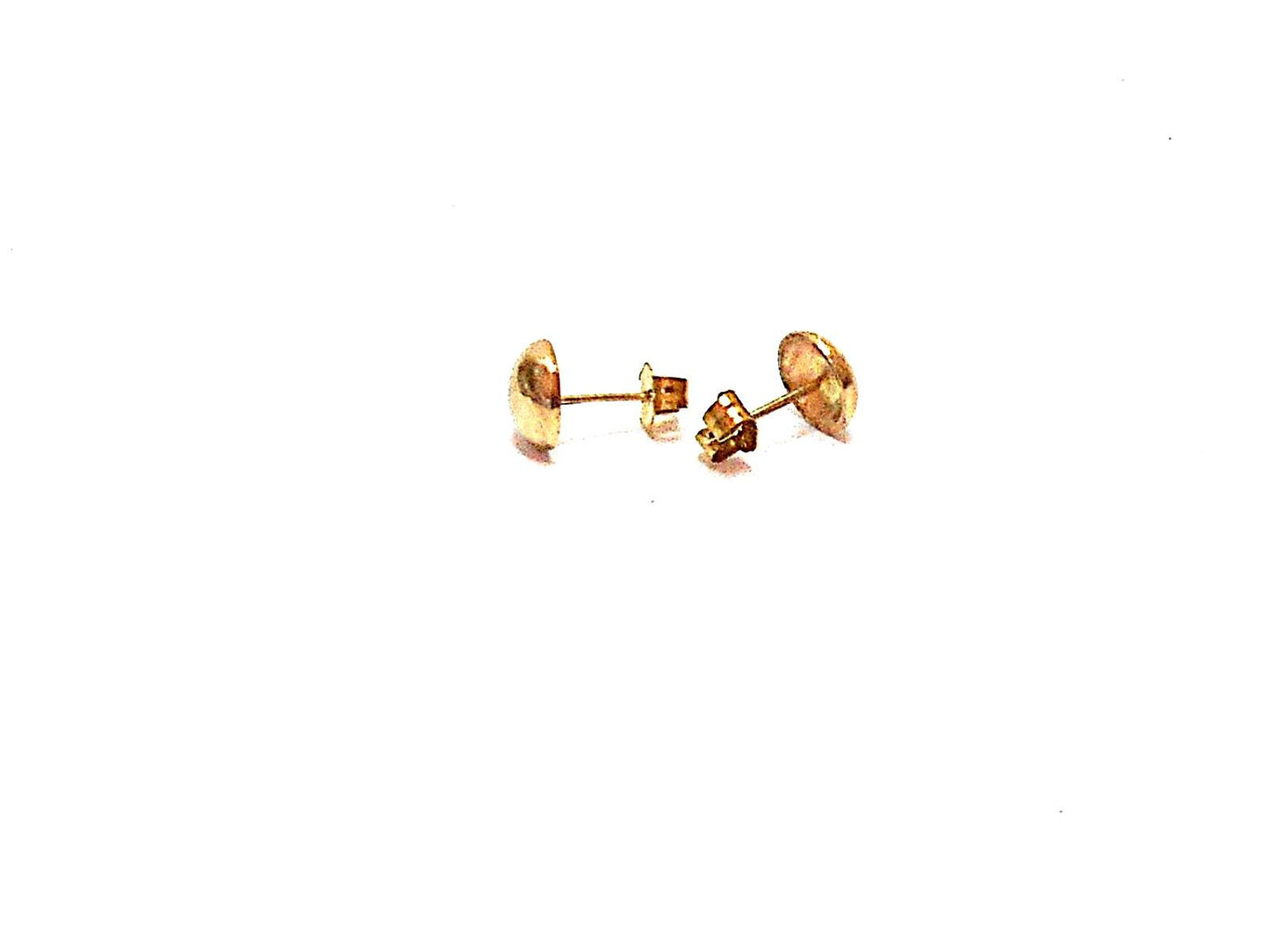 14k Moon Gold Stud Earrings: Handcrafted Celestial Jewelry