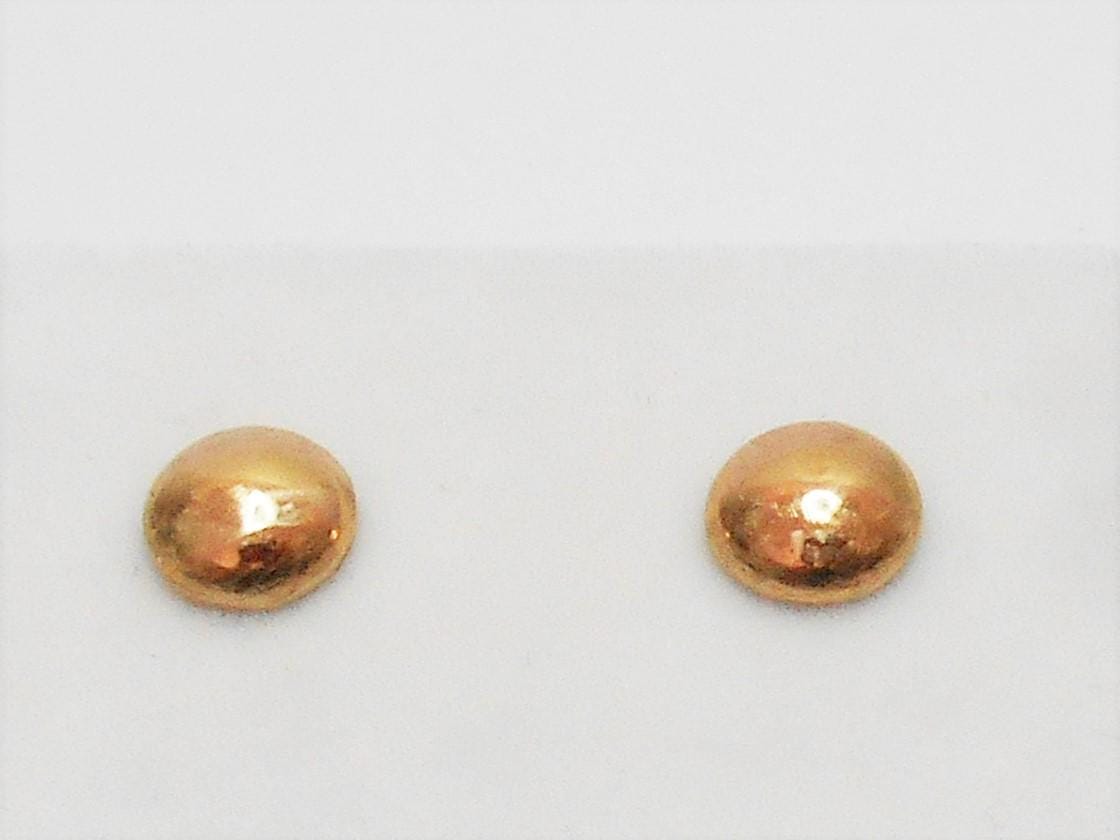14k Moon Gold Stud Earrings: Handcrafted Celestial Jewelry