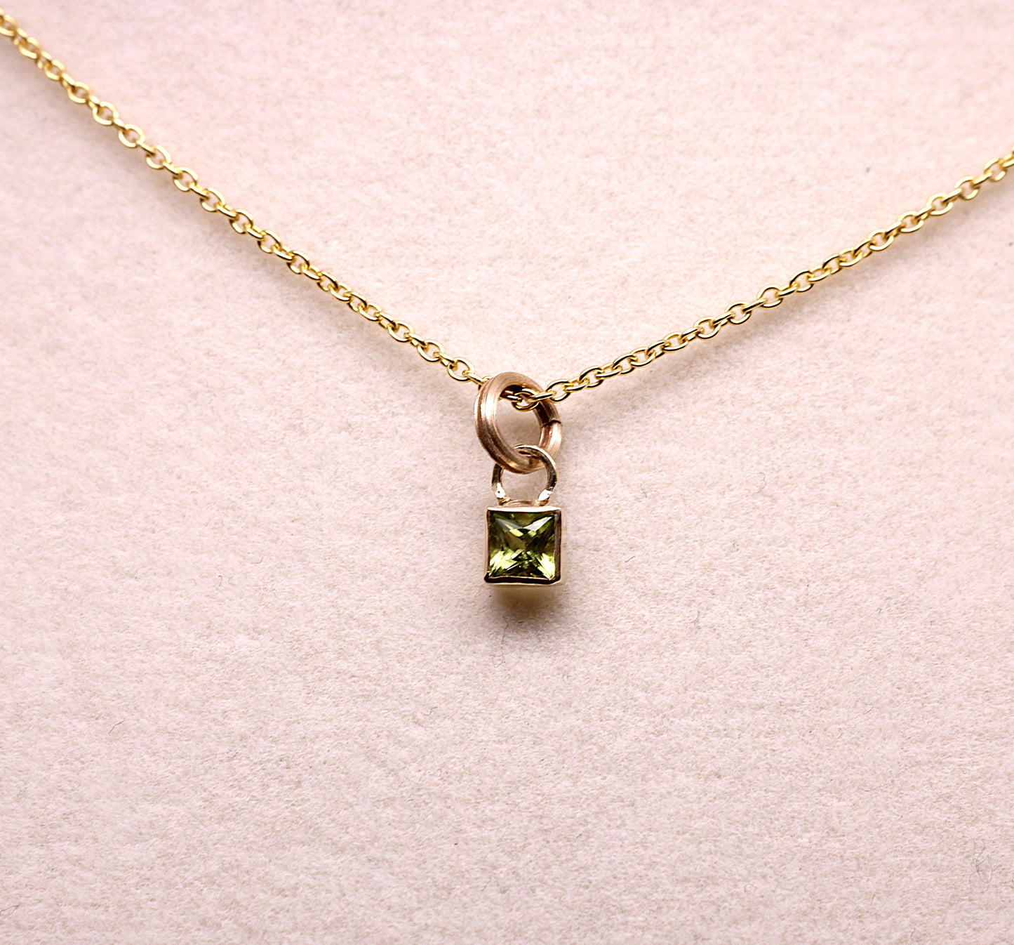 Add a Solid 14K Birthstone to Your Pendant - ADD-ON