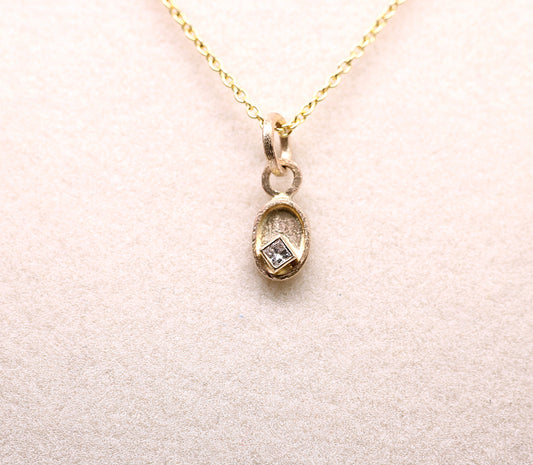 Add a Solid 14K Birthstone to Your Pendant - ADD-ON