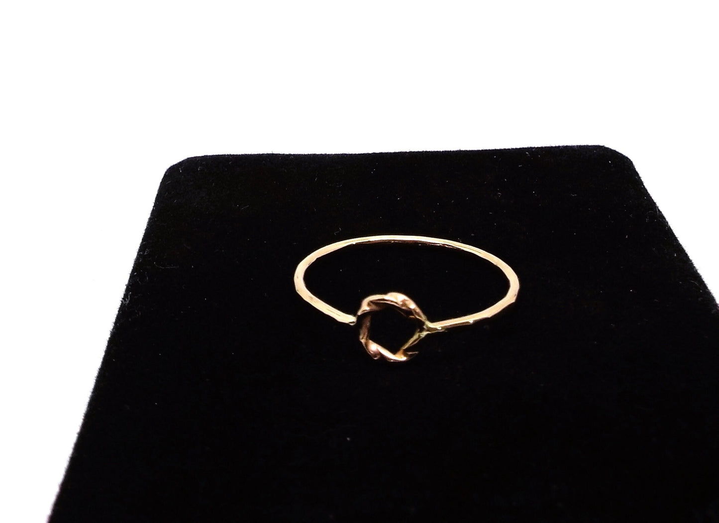 Solid 14k Gold Eternity Ring: Minimalist Twisted Band