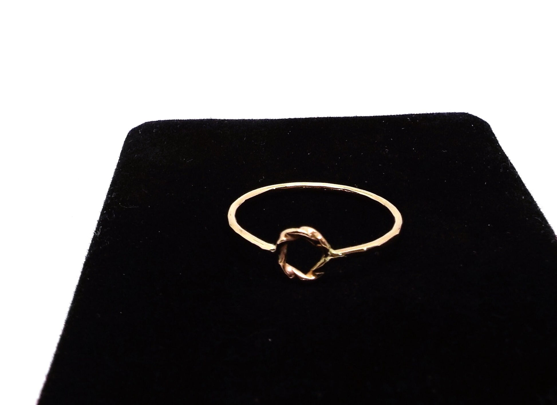 Solid 14k Gold Eternity Ring: Minimalist Twisted Band